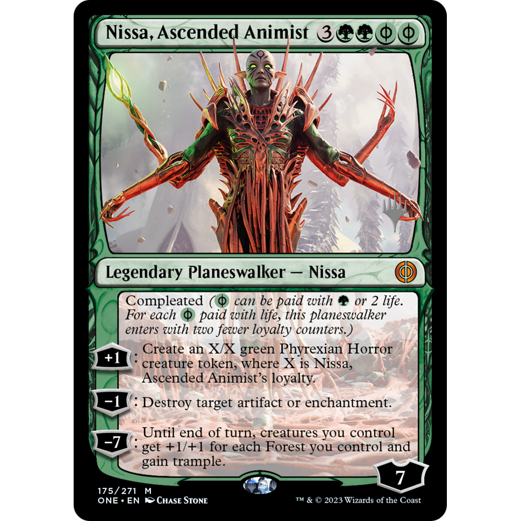 Nissa, Ascended Animist (PPONE-175P) - Phyrexia: All Will Be One Promos