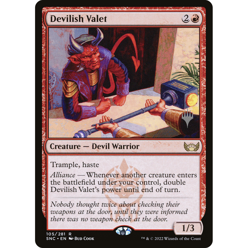Devilish Valet (PPSNC-105) - Streets of New Capenna Promos