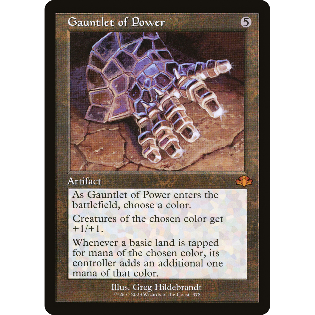 Gauntlet of Power (Retro Frame) (DMR-378) - Dominaria Remastered Foil