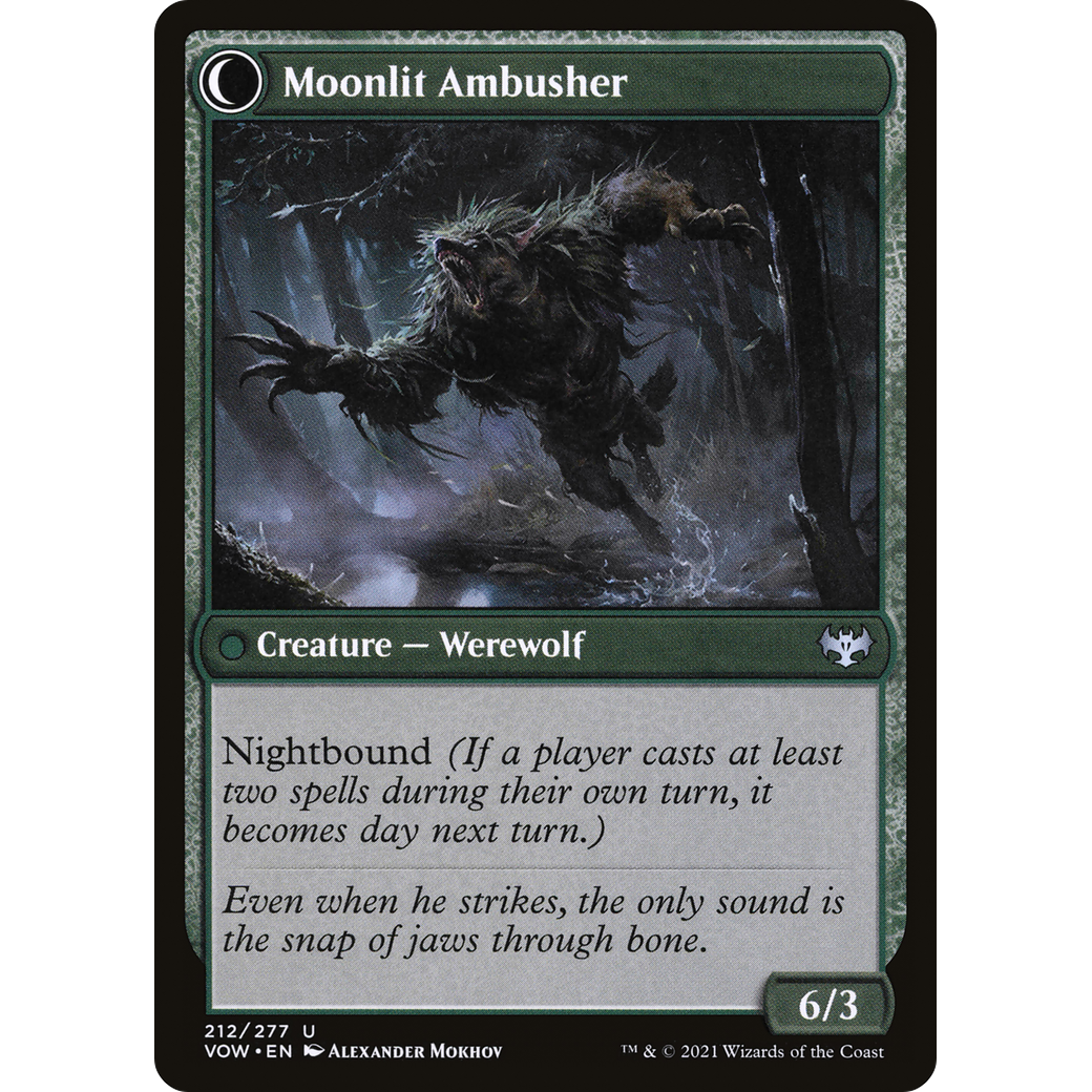 Oakshade Stalker (VOW-212) - Innistrad: Crimson Vow: (Double Faced Transform)