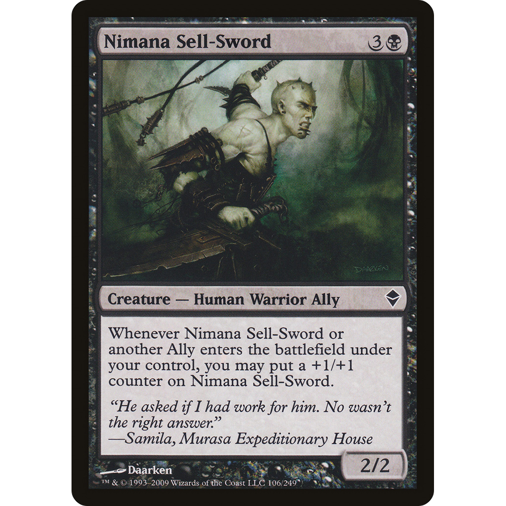Nimana Sell-Sword (ZEN-106) - Zendikar