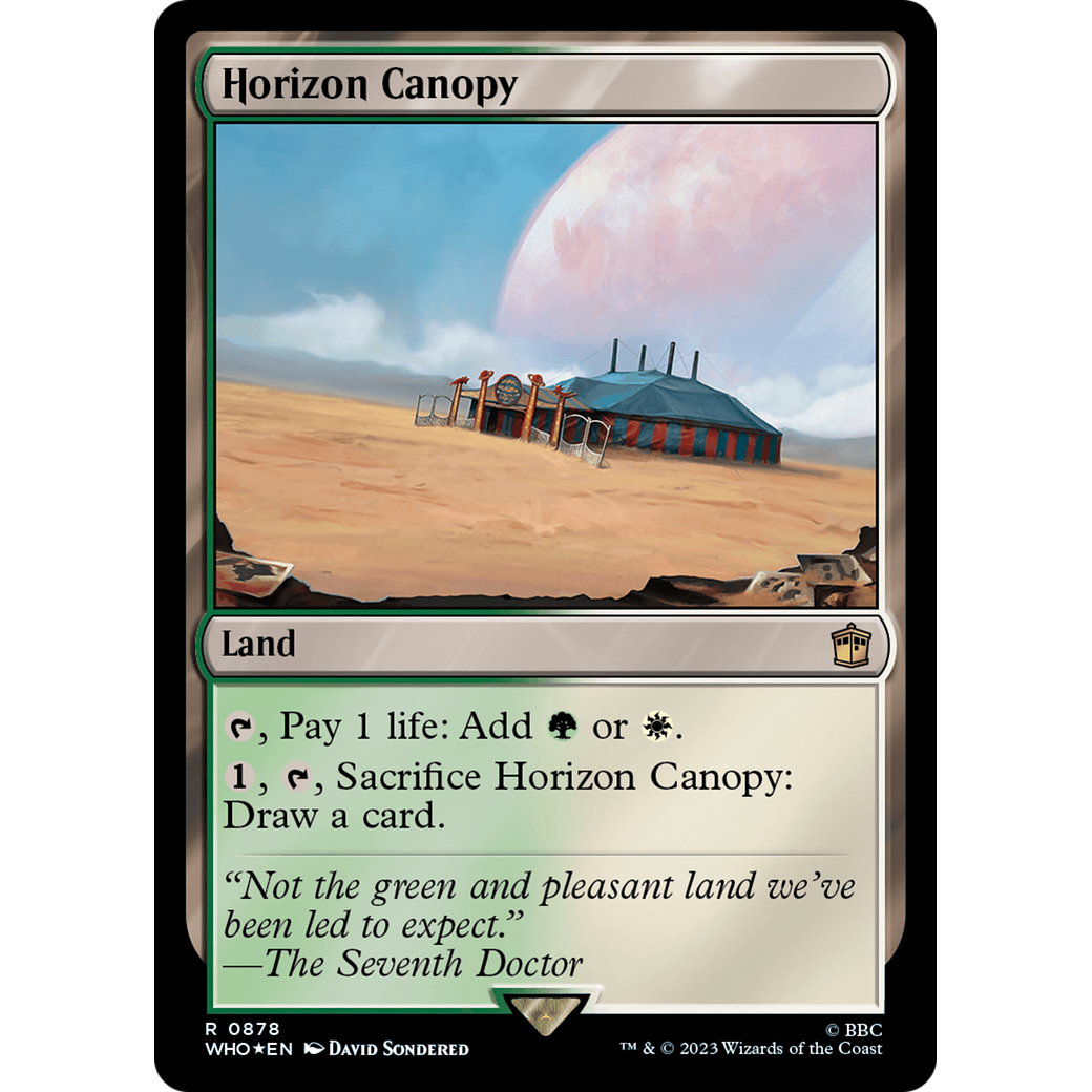Horizon Canopy (Surge Foil) (WHO-878) - Doctor Who Foil