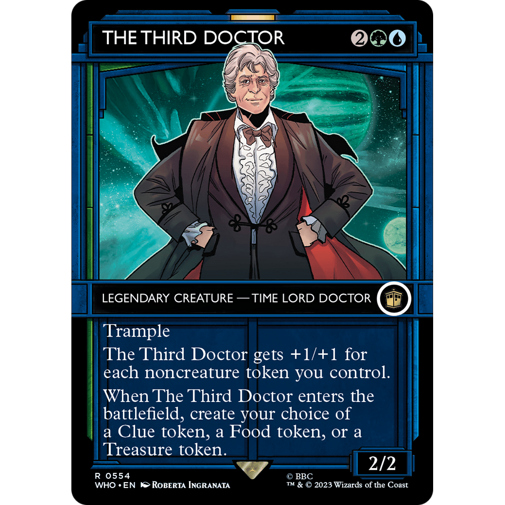 The Third Doctor (Showcase) (WHO-554) - Doctor Who: (Showcase) (Borderless) Foil