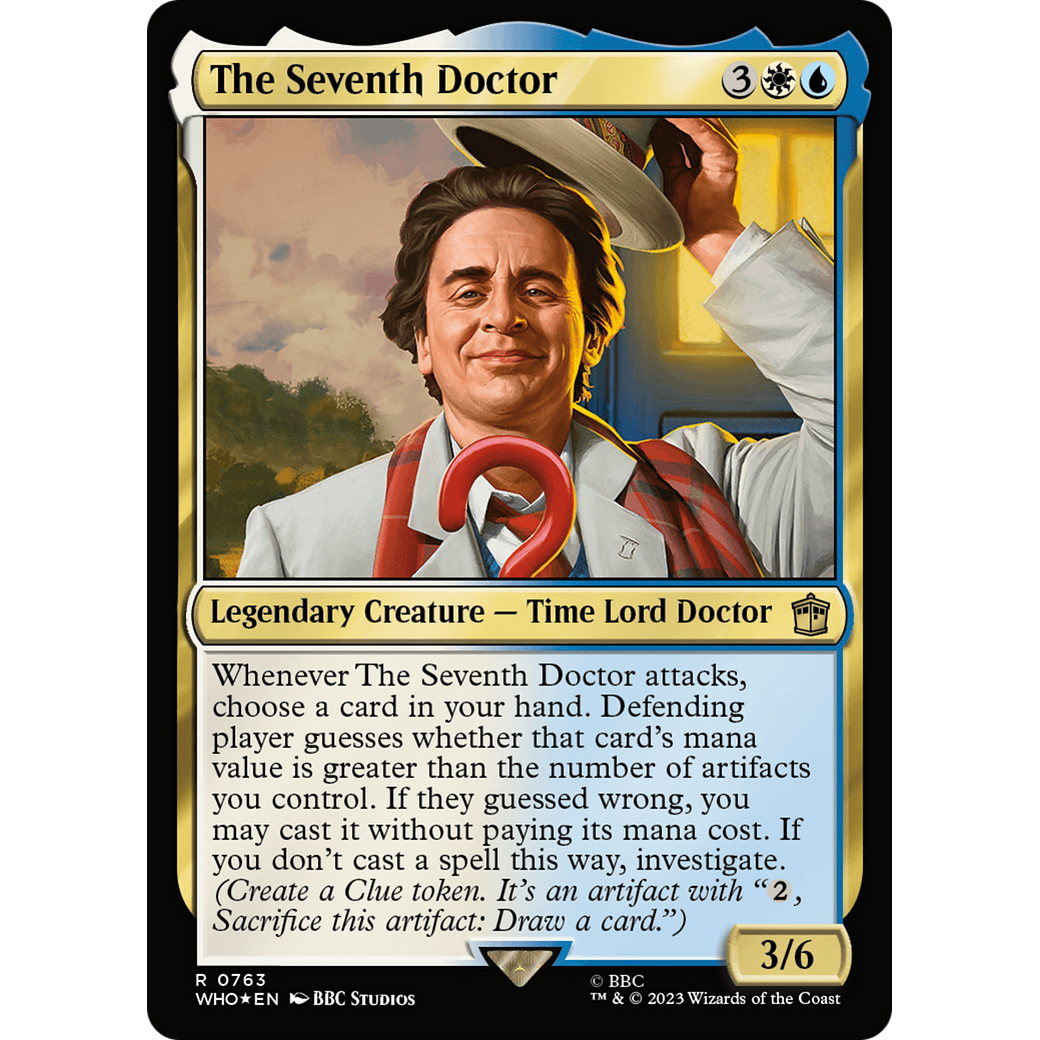 The Seventh Doctor (Surge Foil) (WHO-763) - Doctor Who Foil