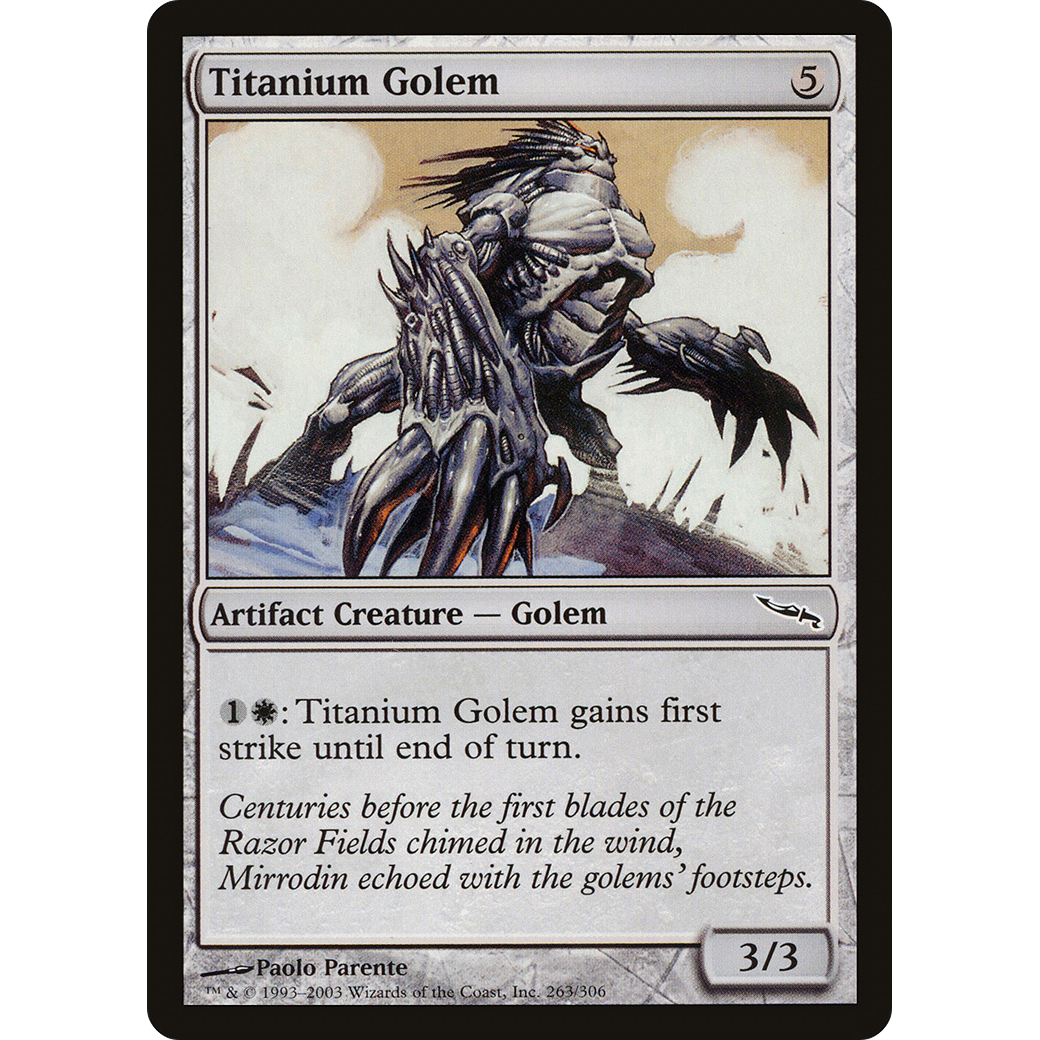 Titanium Golem (MRD-263) - Mirrodin