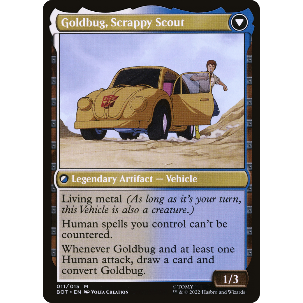 Goldbug, Humanity's Ally (BOT-011) - Transformers: (convertdfc) Foil