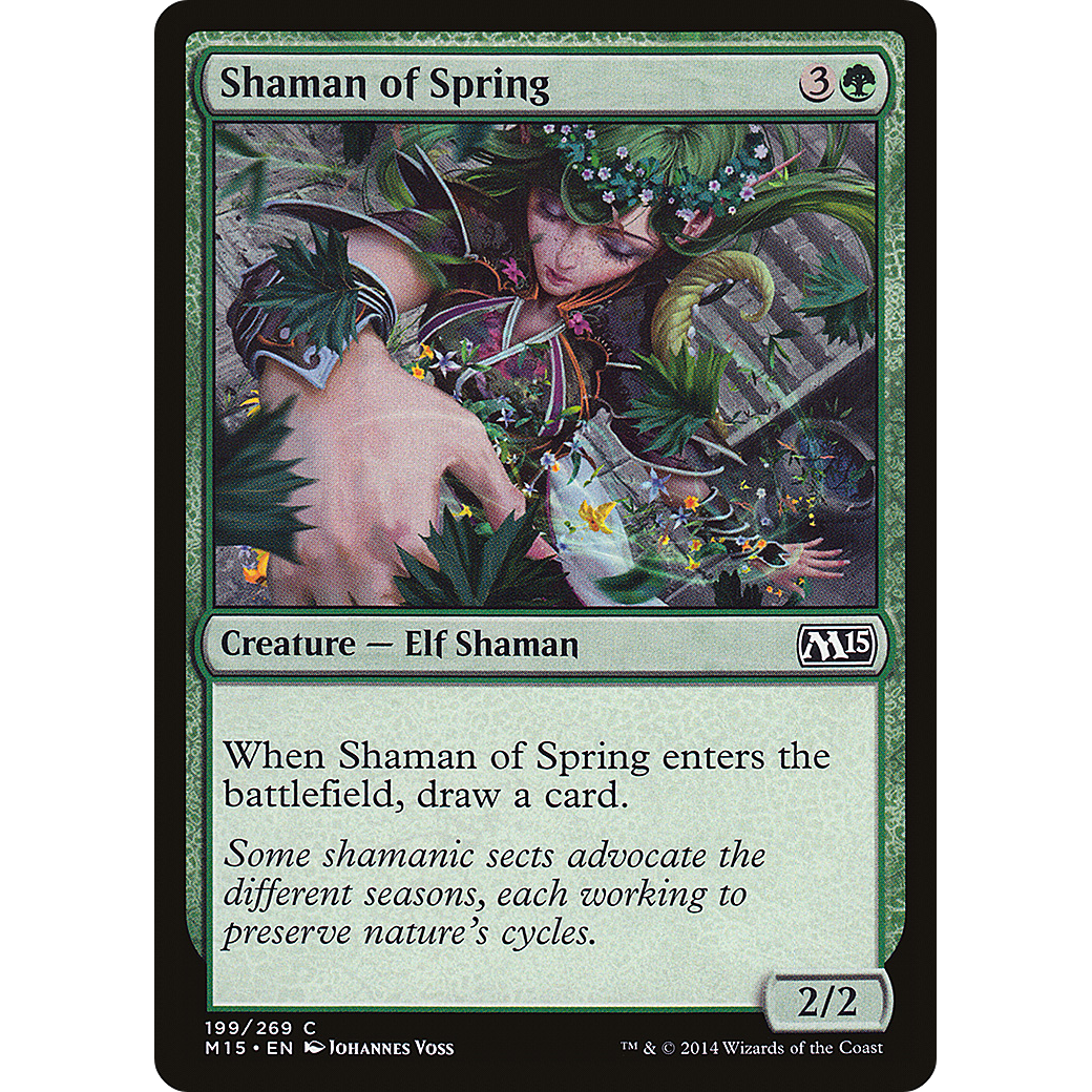 Shaman of Spring (M15-199) - Magic 2015 Foil