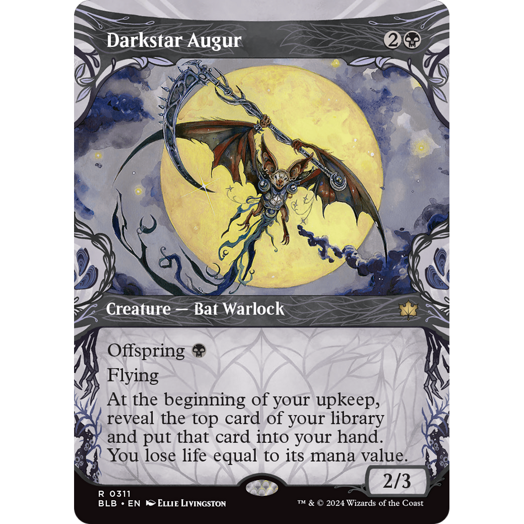 Darkstar Augur (BLB-311) - Bloomburrow: (Showcase) (Borderless) Foil
