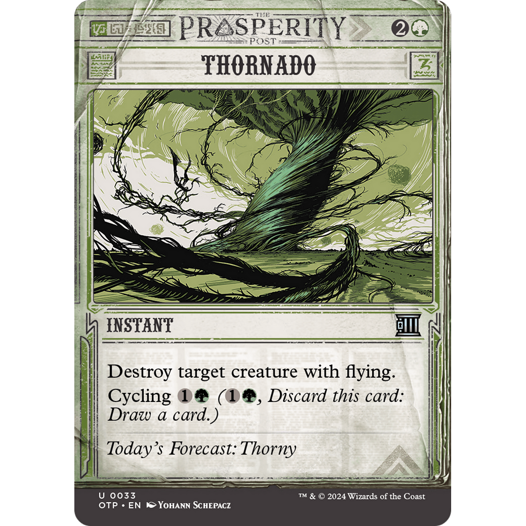 Thornado (OTP-033) - Breaking News: (Showcase) (Borderless) Foil