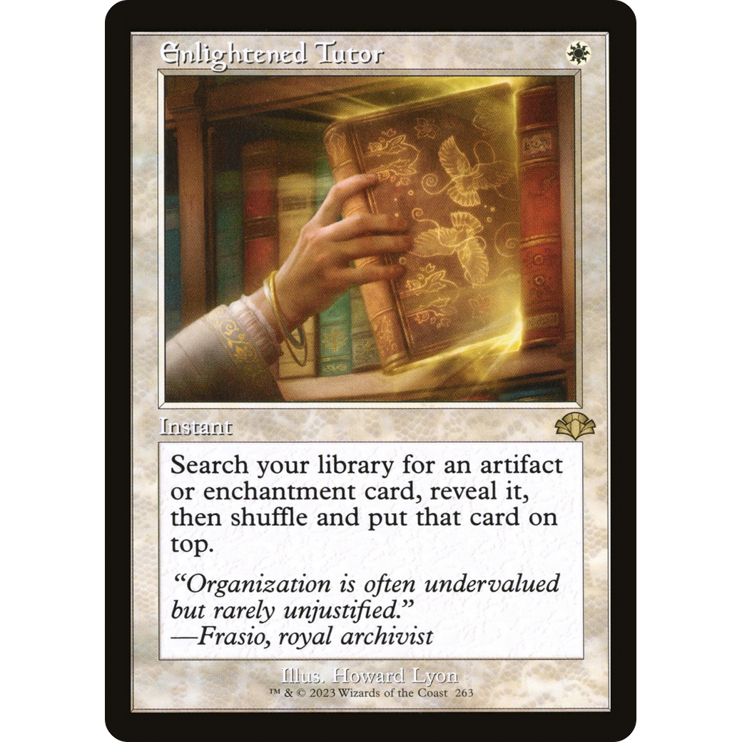 Enlightened Tutor (Retro Frame) (DMR-263) - Dominaria Remastered
