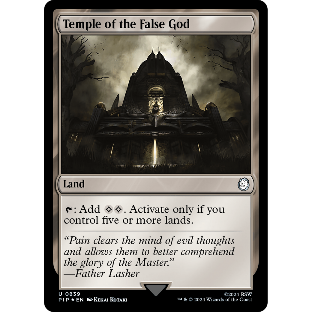 Temple of the False God (PIP-839) - Fallout Foil