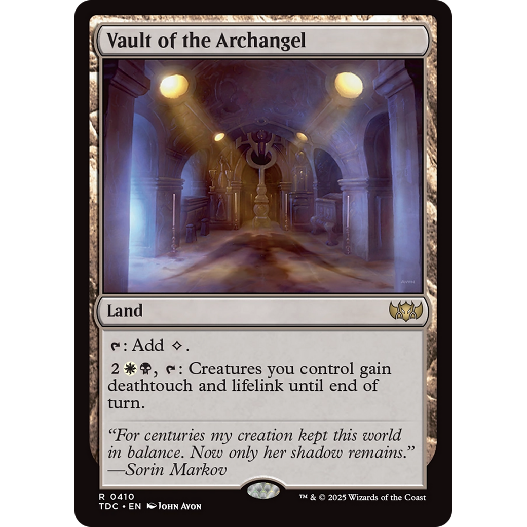 Vault of the Archangel (TDC-410) - Commander: Tarkir: Dragonstorm