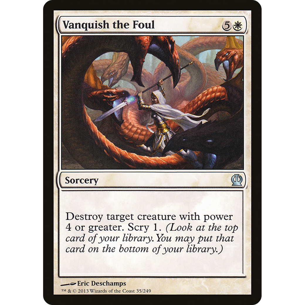 Vanquish the Foul (THS-035) - Theros Foil