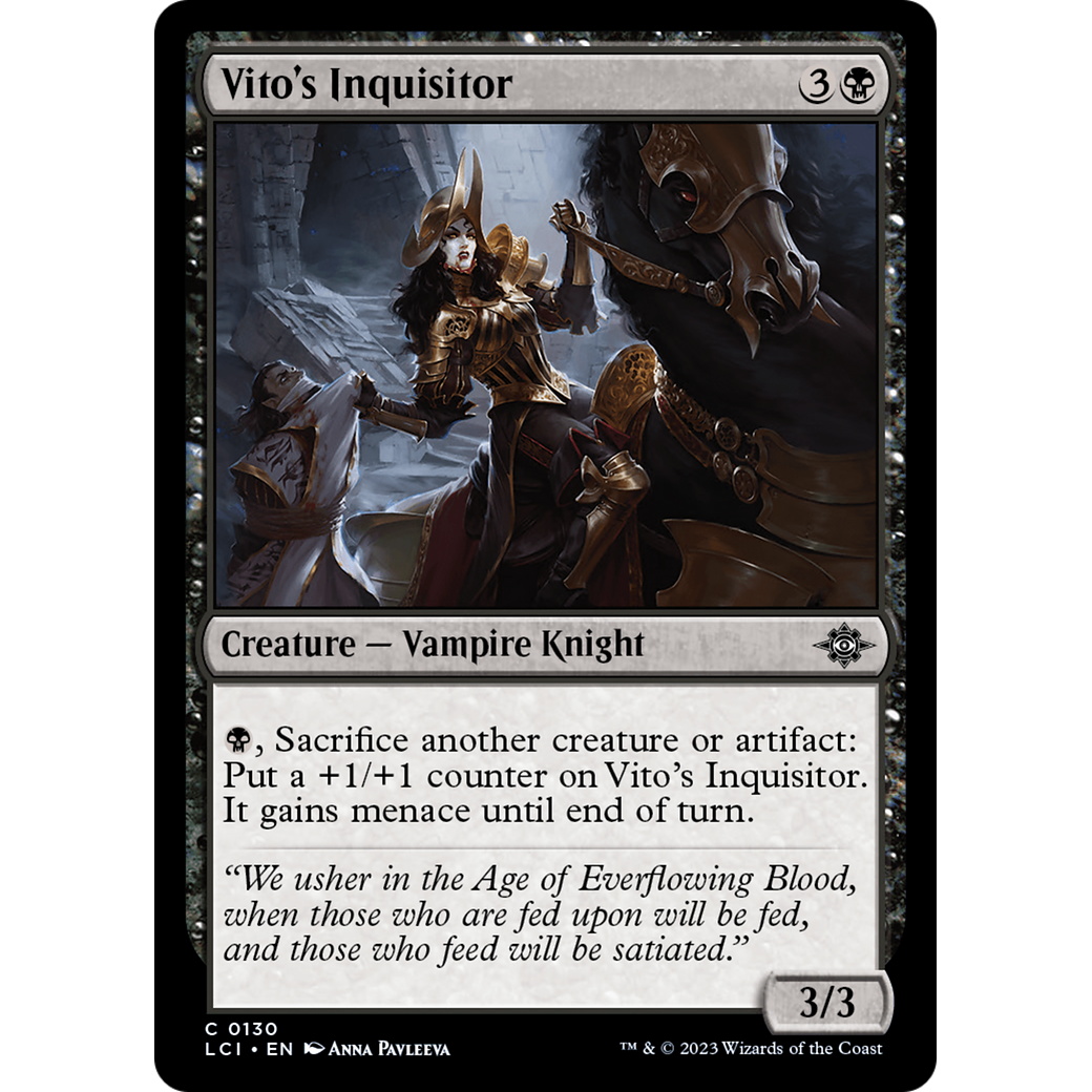 Vito's Inquisitor (LCI-130) - The Lost Caverns of Ixalan Foil
