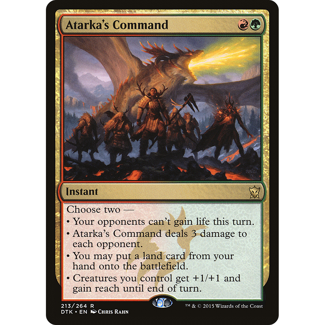 Atarka's Command (DTK-213) - Dragons of Tarkir