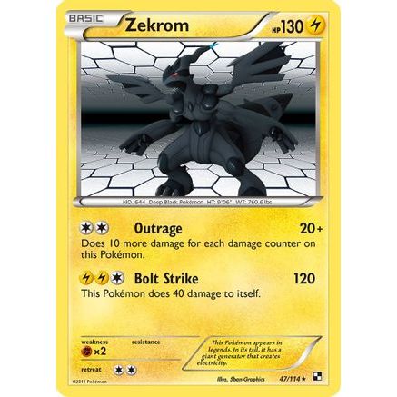 Zekrom 47/114 - Black and White Holofoil