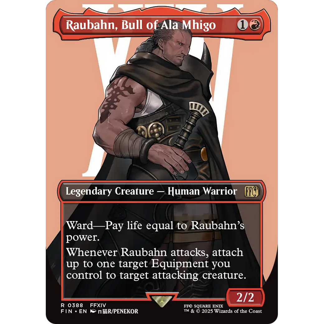 Raubahn, Bull of Ala Mhigo (FIN-388) - FINAL FANTASY (Borderless)
