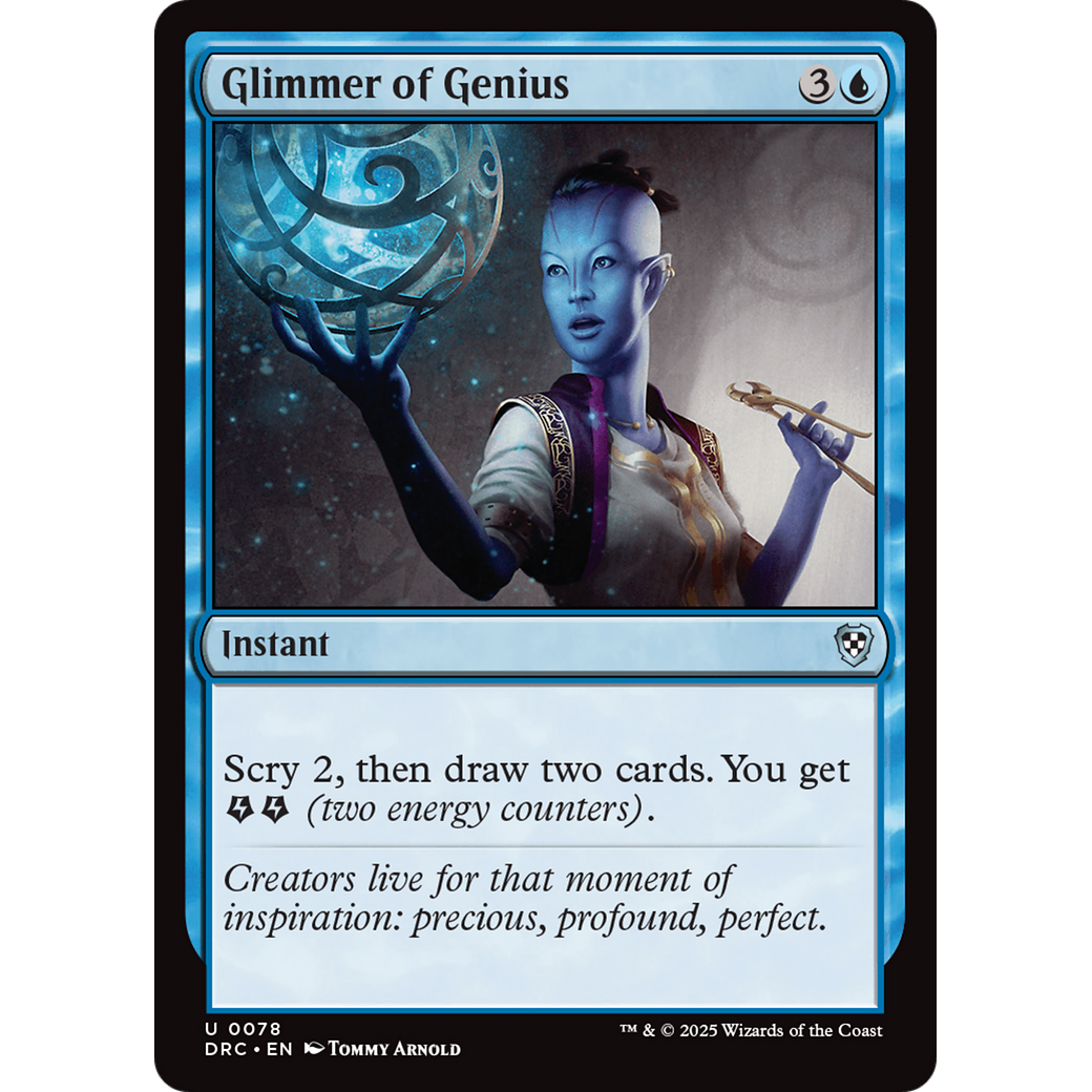 Glimmer of Genius (DRC-078) - Commander: Aetherdrift
