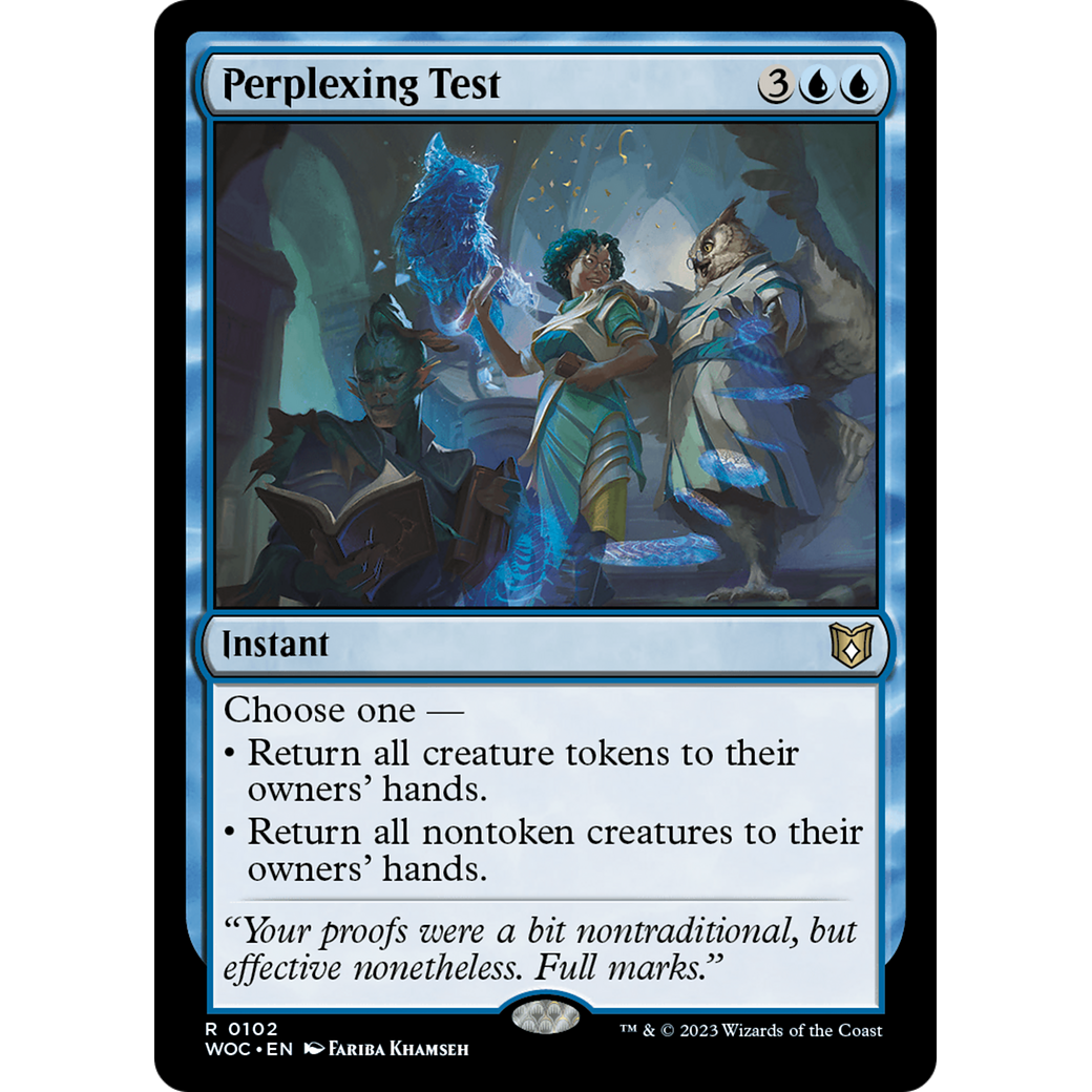 Perplexing Test (WOC-102) - Wilds of Eldraine Commander