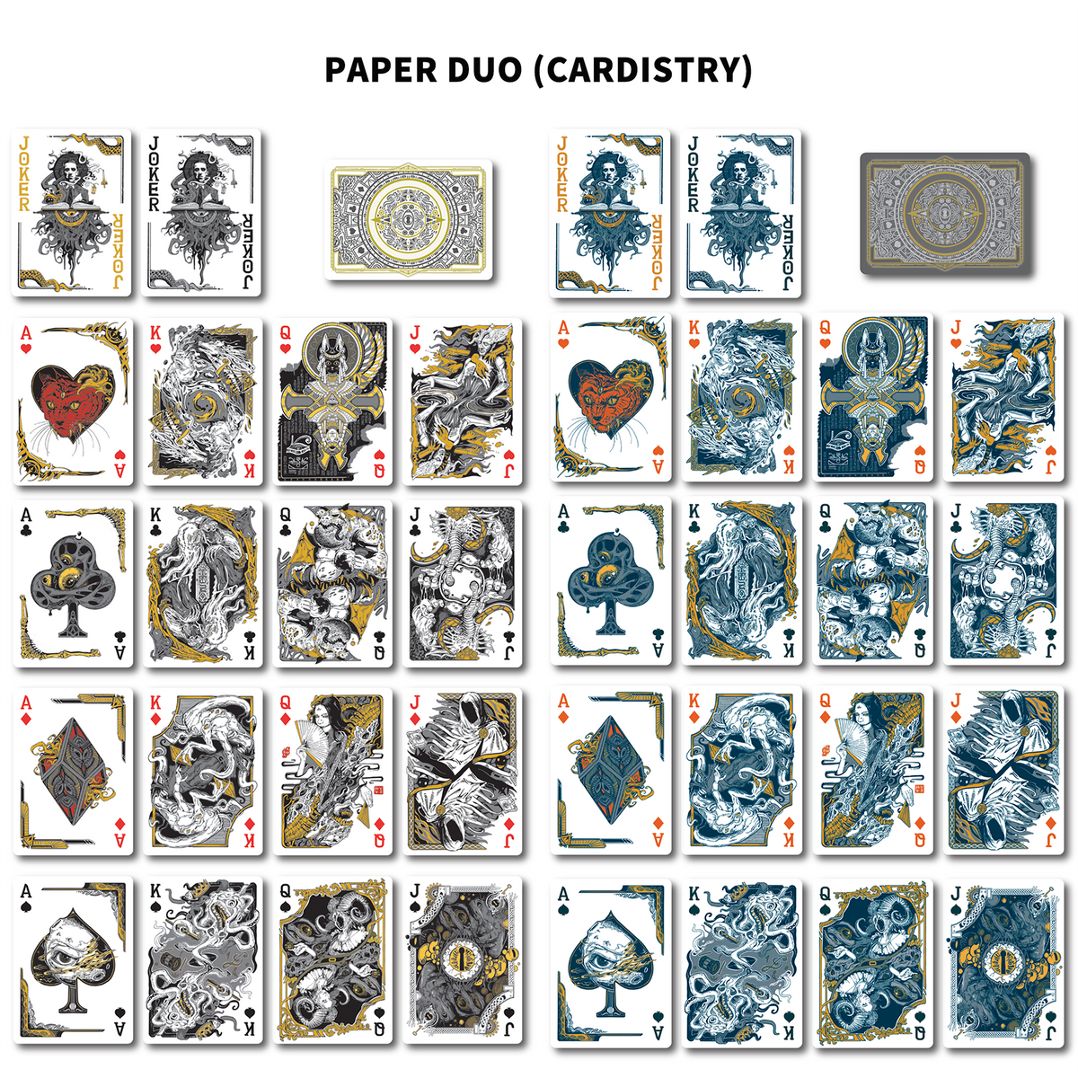 Gambling with Outer Gods Cthulhu Mythos Playing Cards: Paper Light