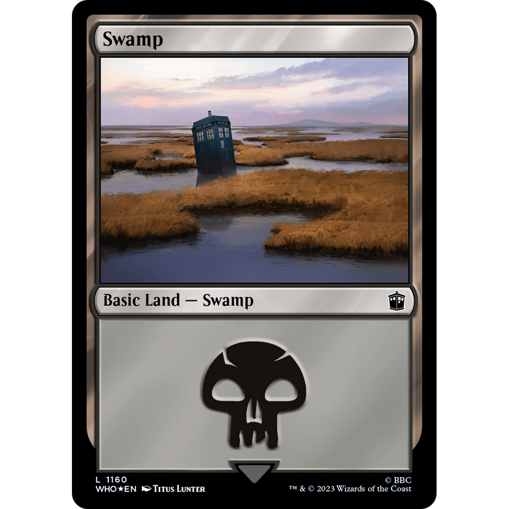 Swamp (1160) (Surge Foil) (WHO-1160) - Doctor Who Foil