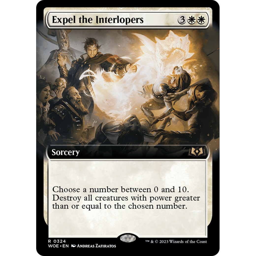 Expel the Interlopers (WOE-324) - Wilds of Eldraine: (Extended Art)