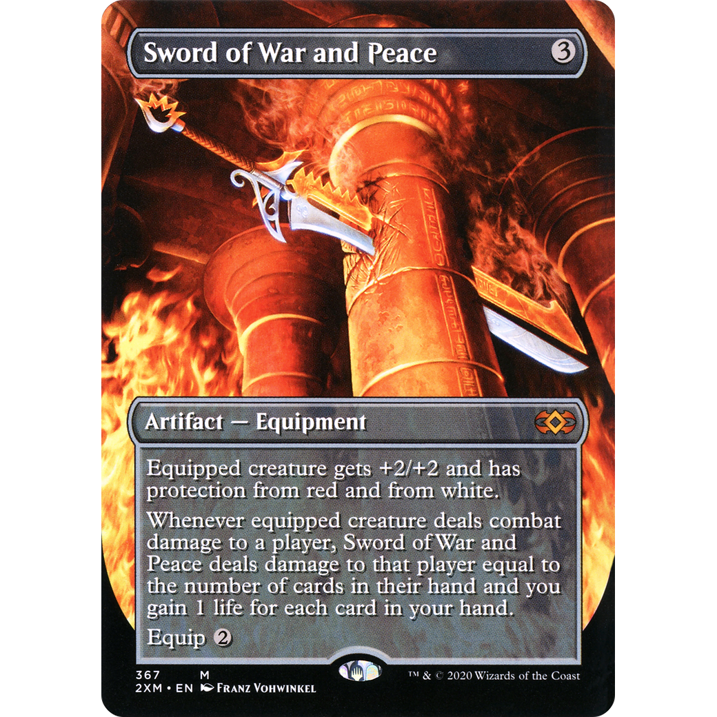 Sword of War and Peace (Borderless) (2XM-367) - Double Masters (Borderless)