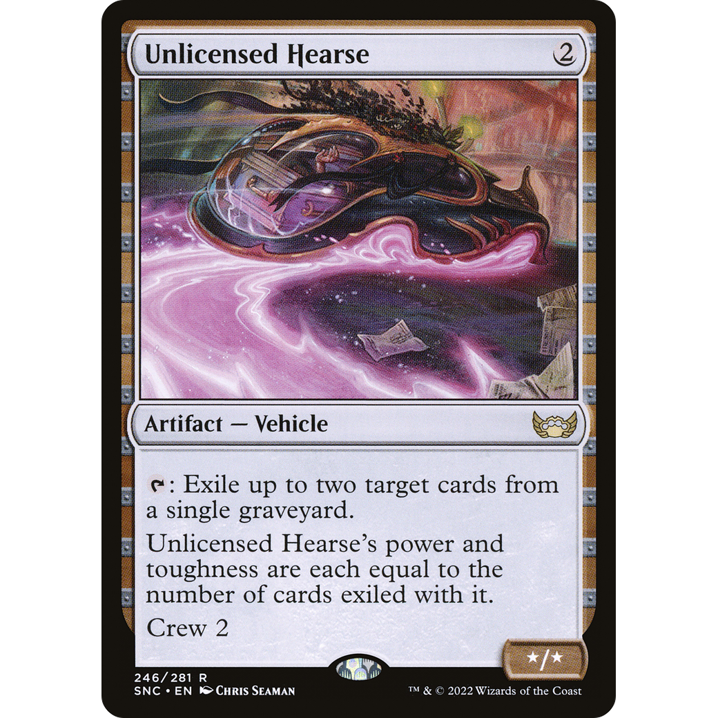 Unlicensed Hearse (SNC-246) - Streets of New Capenna Foil