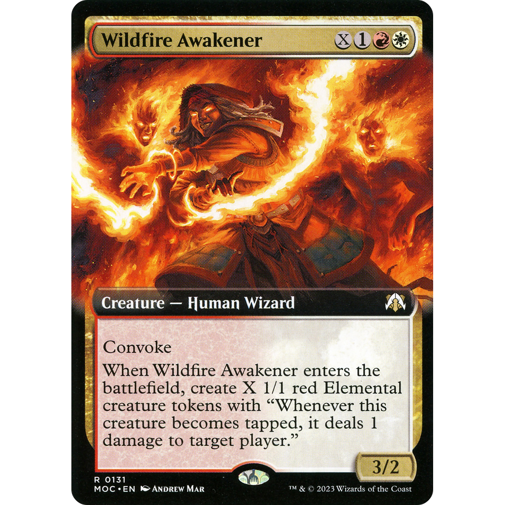 Wildfire Awakener (MOC-131) - March of the Machine Commander: (Extended Art)