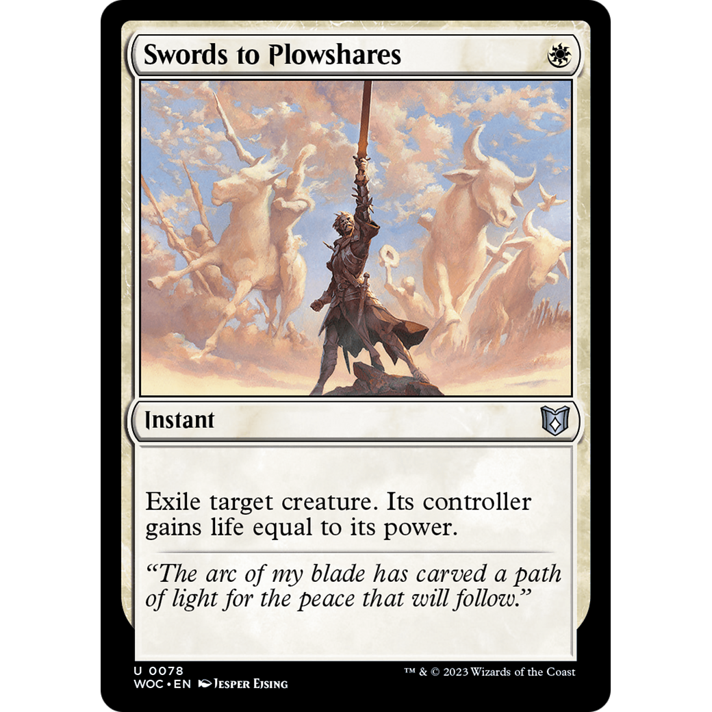 Swords to Plowshares (WOC-078) - Wilds of Eldraine Commander