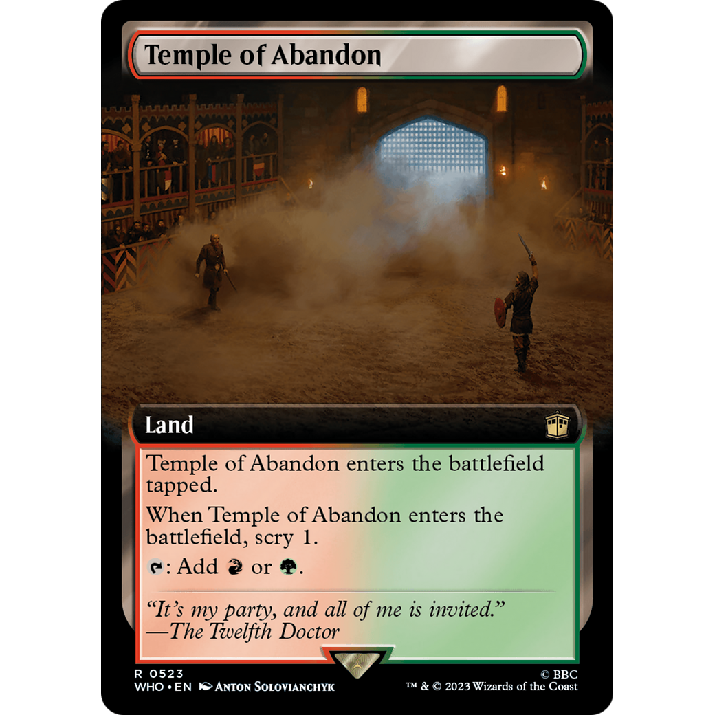 Temple of Abandon (Extended Art) (WHO-523) - Doctor Who: (Extended Art)