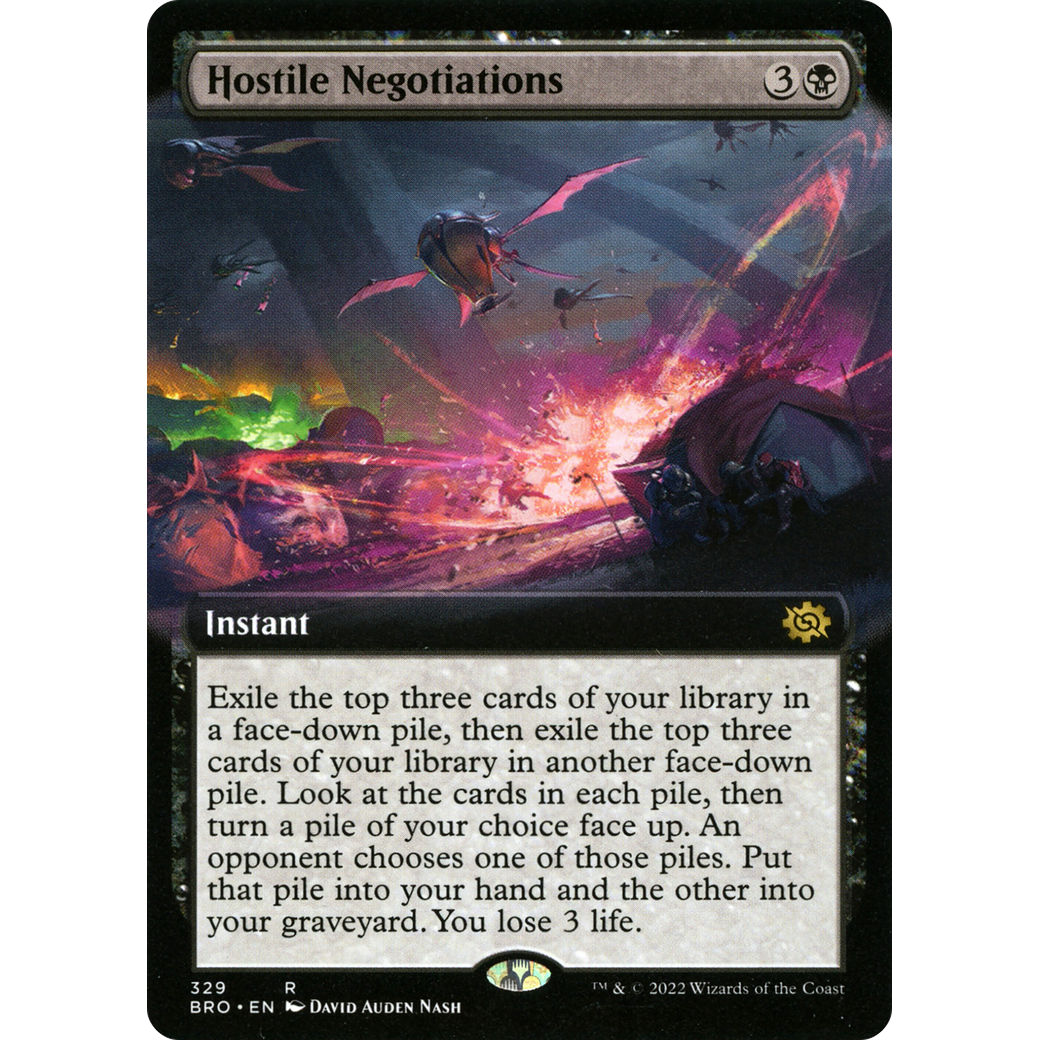 Hostile Negotiations (Extended Art) (BRO-329) - The Brothers' War: (Extended Art)
