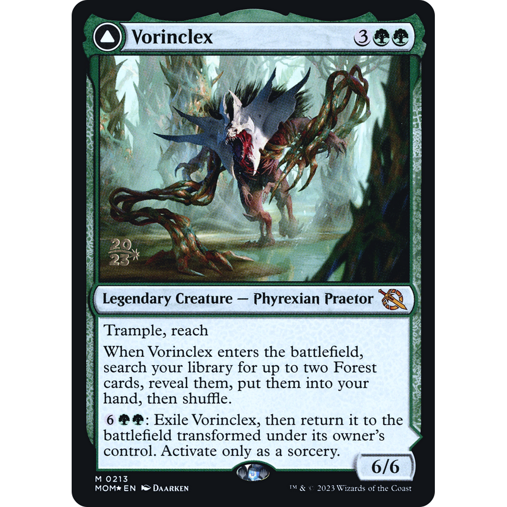 Vorinclex // The Grand Evolution (PRE-213S) - March of the Machine Promos Foil