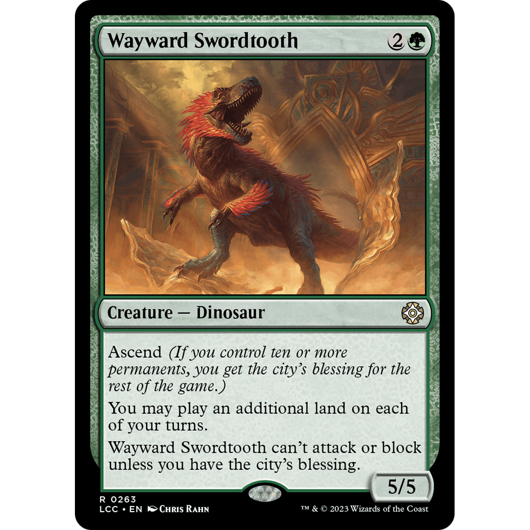 Wayward Swordtooth (LCC-263) - The Lost Caverns of Ixalan Commander
