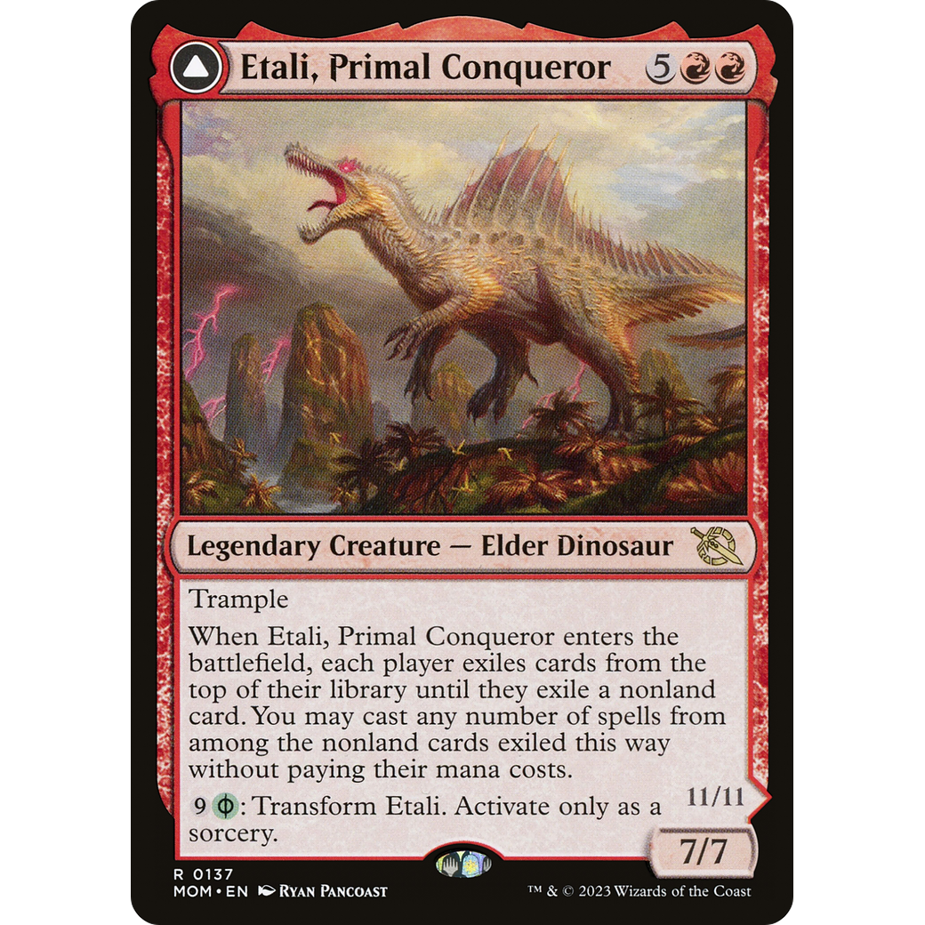 Etali, Primal Conqueror // Etali, Primal Sickness (MOM-137) - March of the Machine Foil