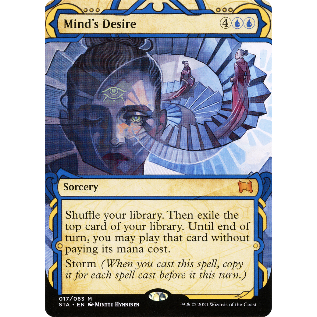 Mind's Desire (STA-017) - Strixhaven Mystical Archive: (Showcase) (Borderless)