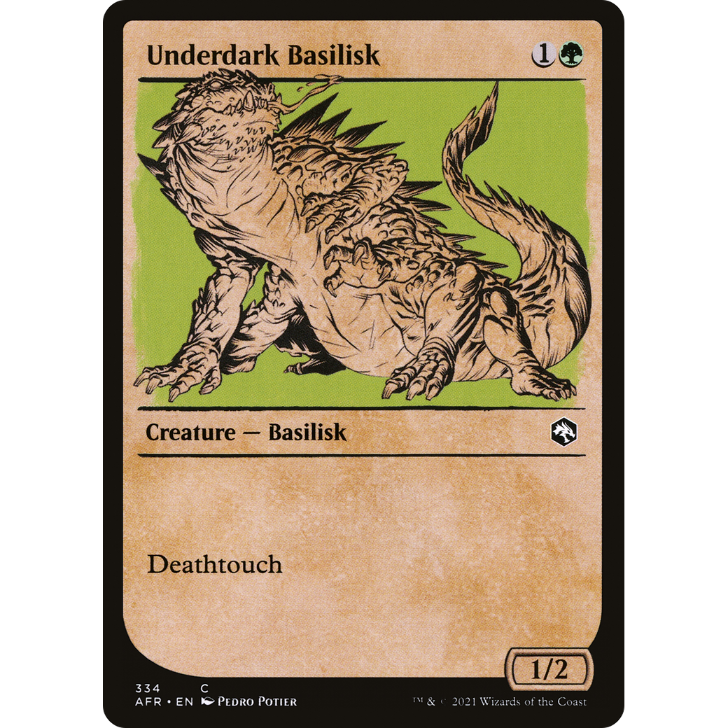 Underdark Basilisk (Showcase) (AFR-334) - Adventures in the Forgotten Realms: (Showcase)