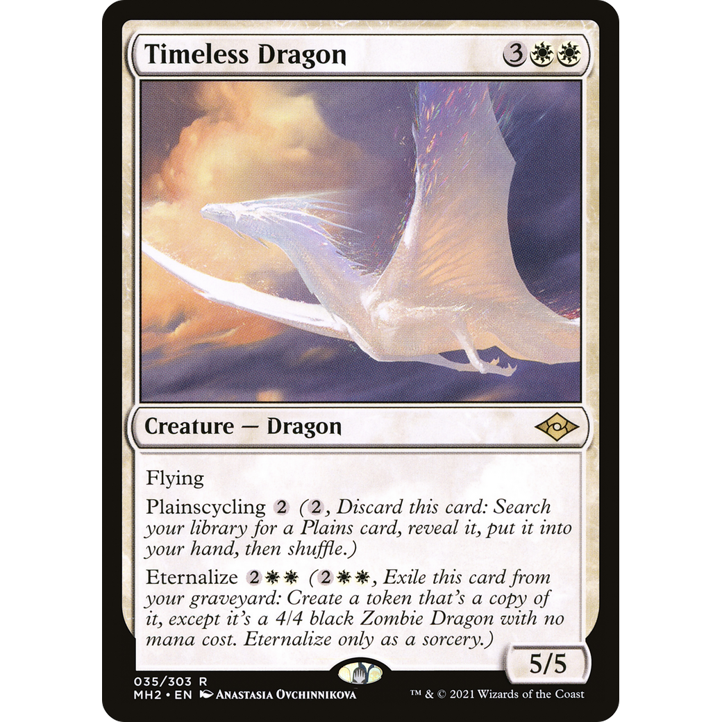 Timeless Dragon (MH2-035) - Modern Horizons 2 Foil