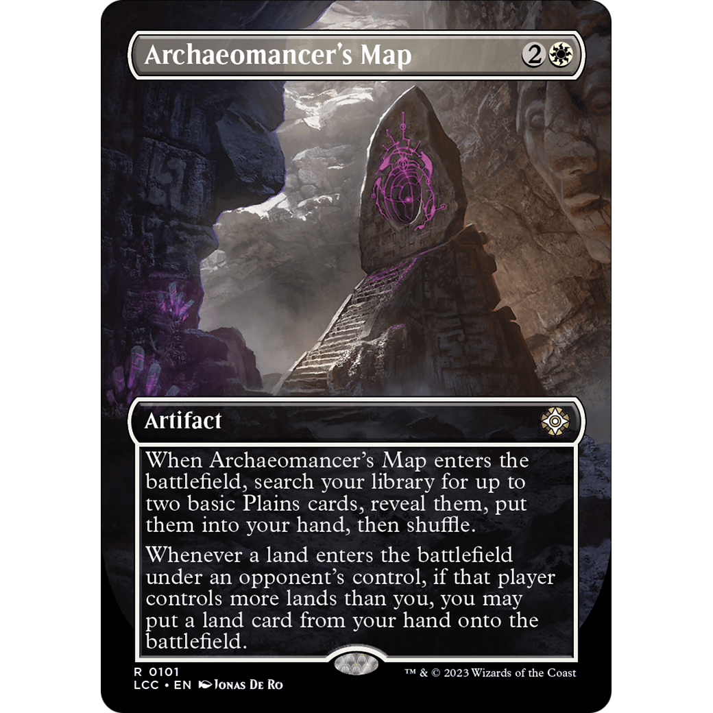 Archaeomancer's Map (LCC-101) - The Lost Caverns of Ixalan Commander (Borderless) Foil