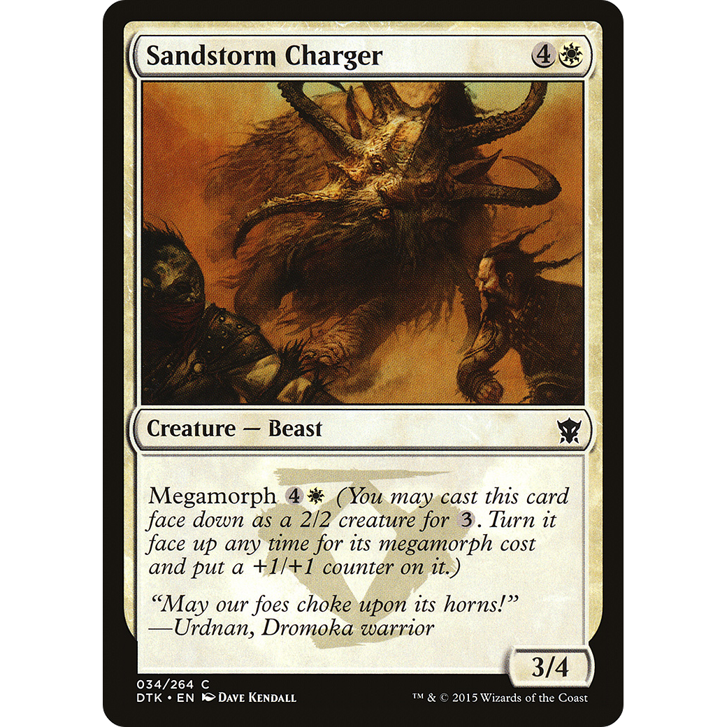 Sandstorm Charger (DTK-034) - Dragons of Tarkir Foil