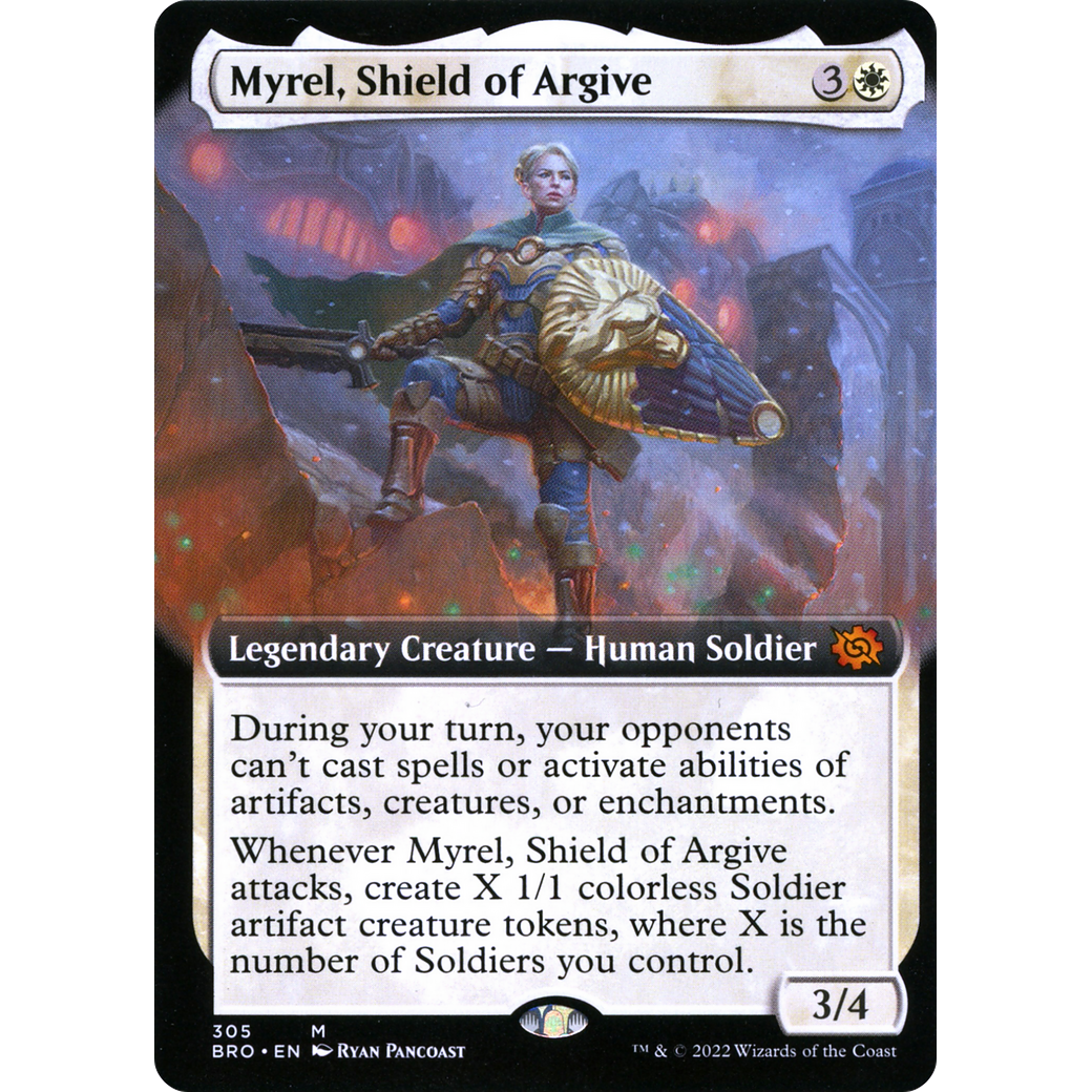 Myrel, Shield of Argive (Extended Art) (BRO-305) - The Brothers' War: (Extended Art)