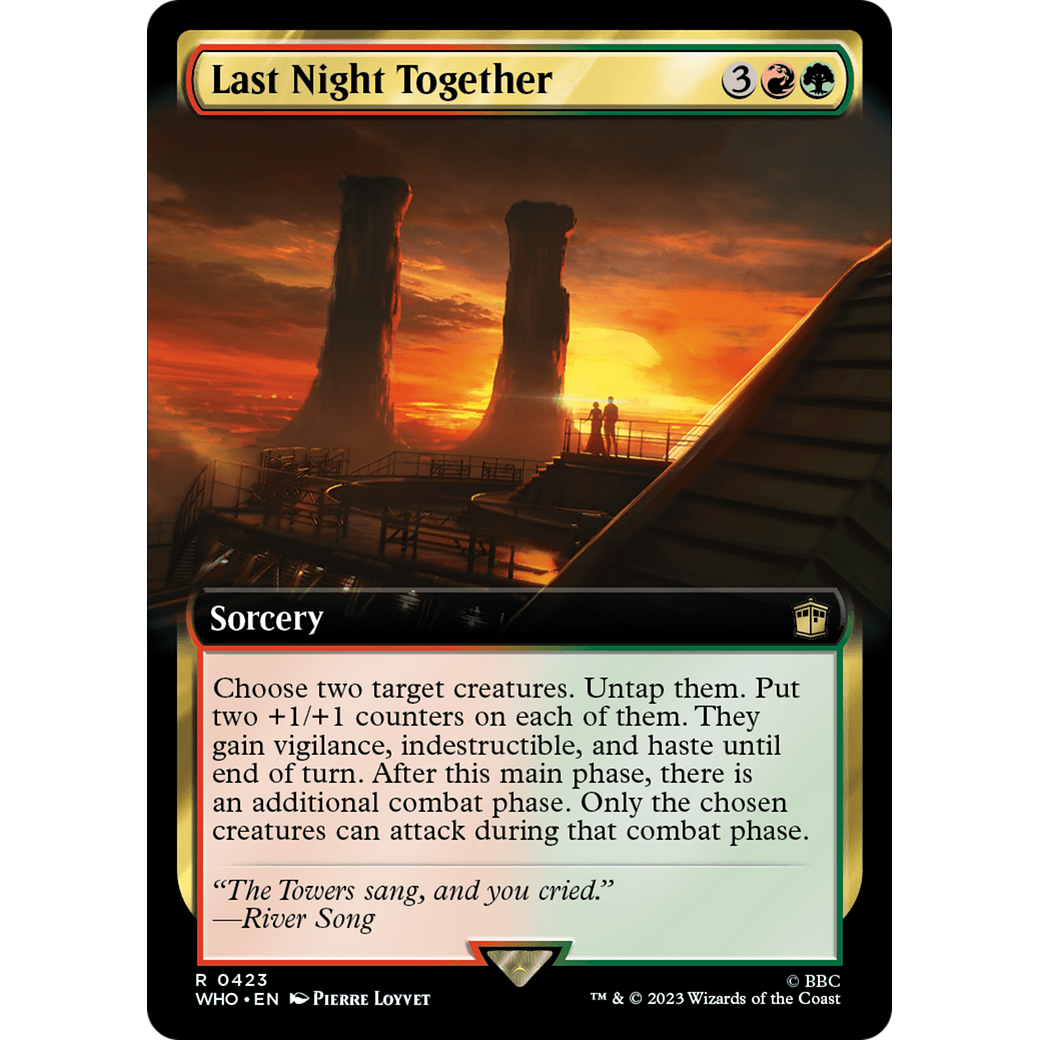 Last Night Together (Extended Art) (WHO-423) - Doctor Who: (Extended Art) Foil