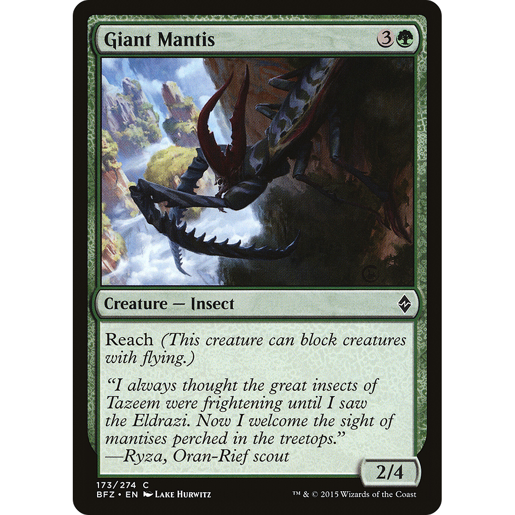 Giant Mantis (BFZ-173) - Battle for Zendikar