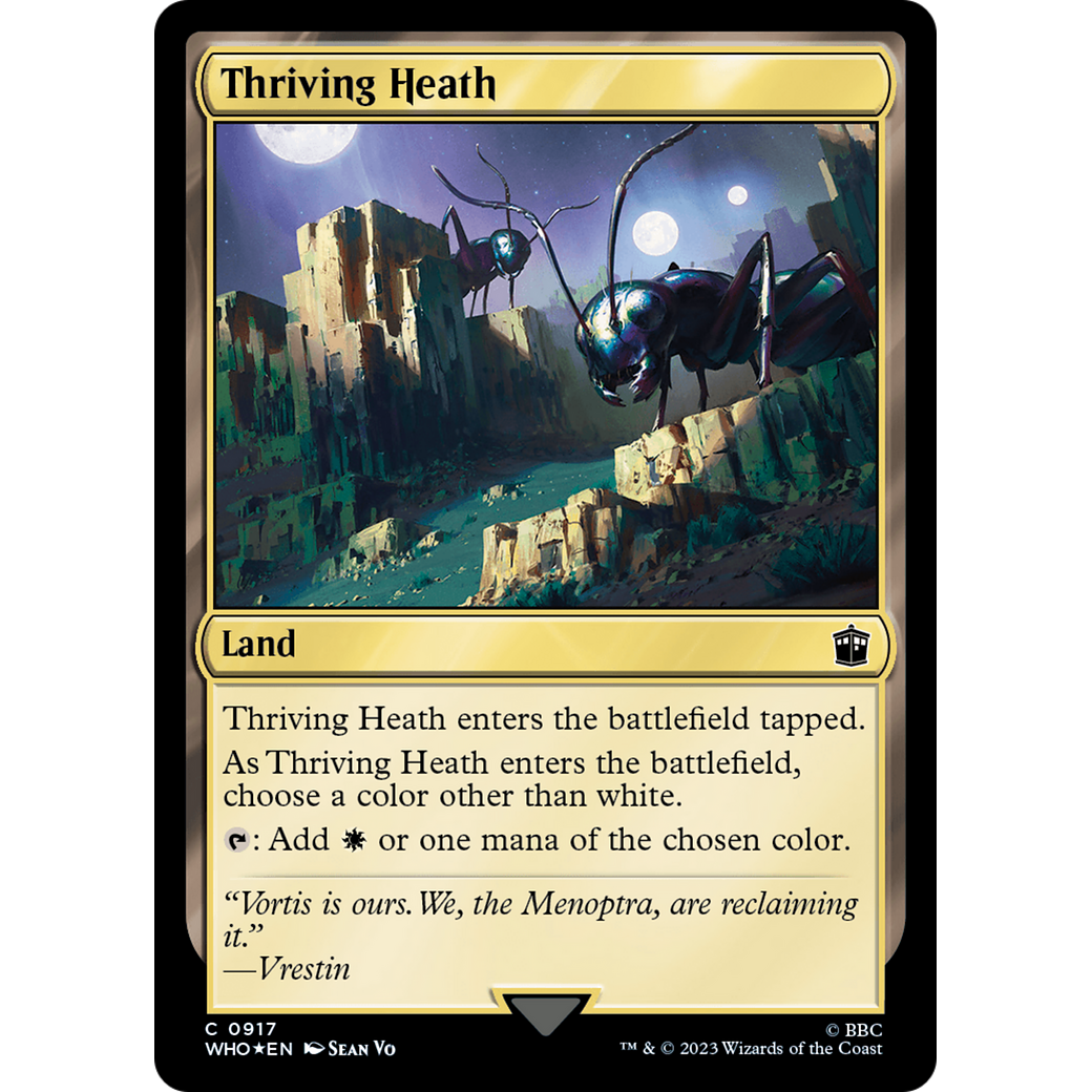 Thriving Heath (Surge Foil) (WHO-917) - Doctor Who Foil