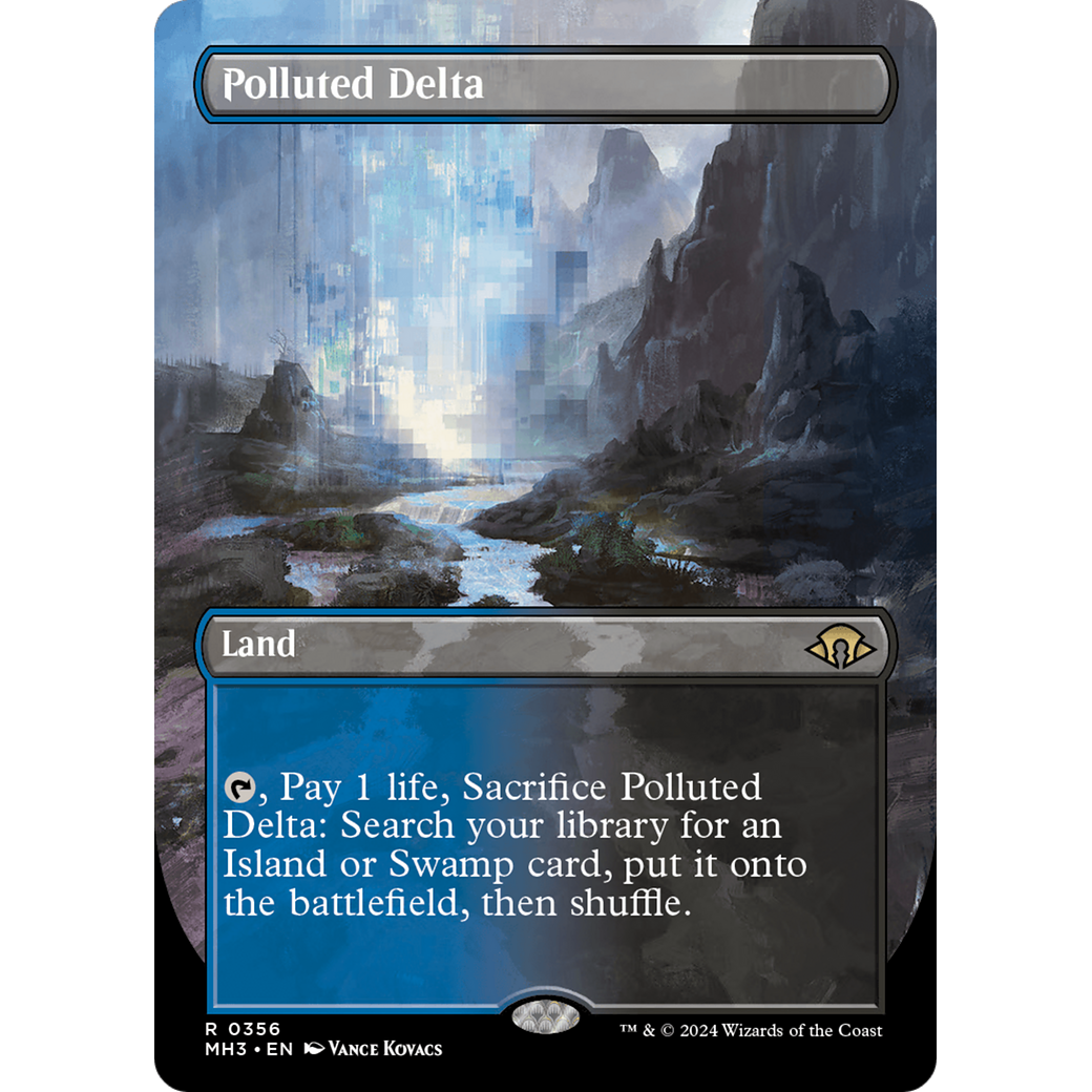 Polluted Delta (MH3-356) - Modern Horizons 3 (Borderless) Foil