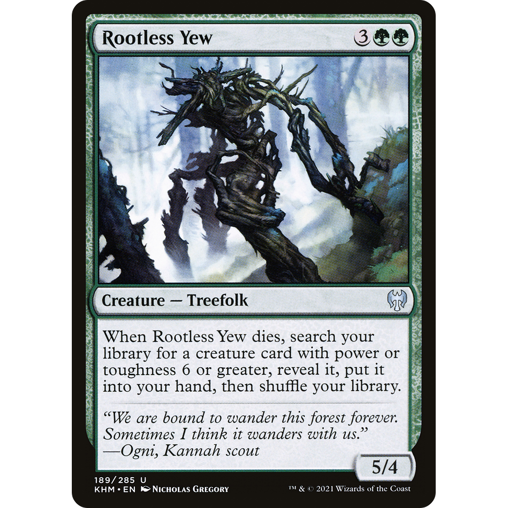 Rootless Yew (KHM-189) - Kaldheim Foil