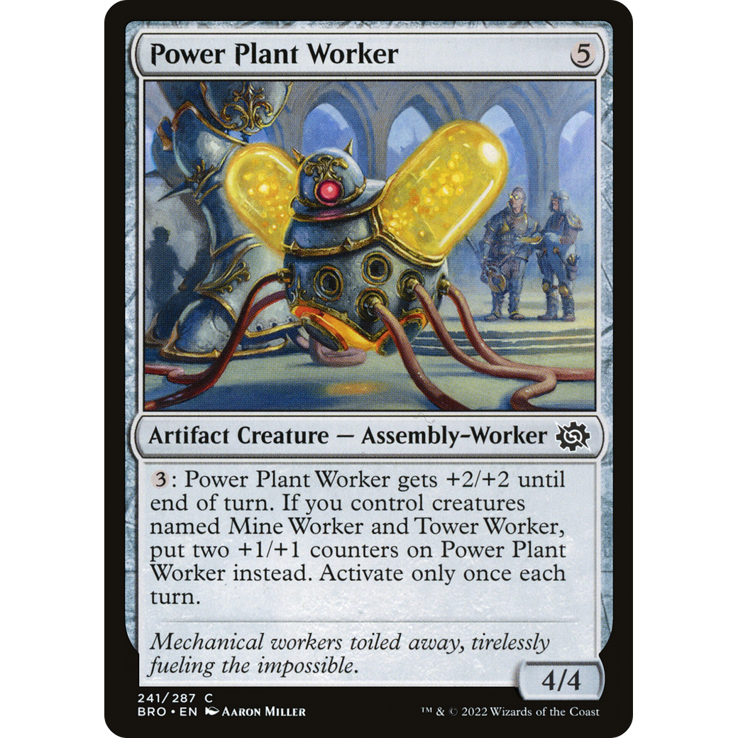Power Plant Worker (BRO-241) - The Brothers' War Foil