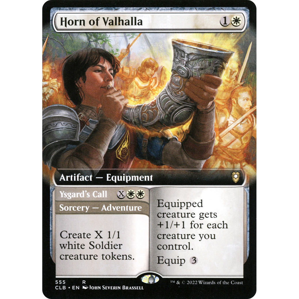 Horn of Valhalla // Ysgard's Call (CLB-555) - Commander Legends: Battle for Baldur's Gate: (Extended Art) Foil