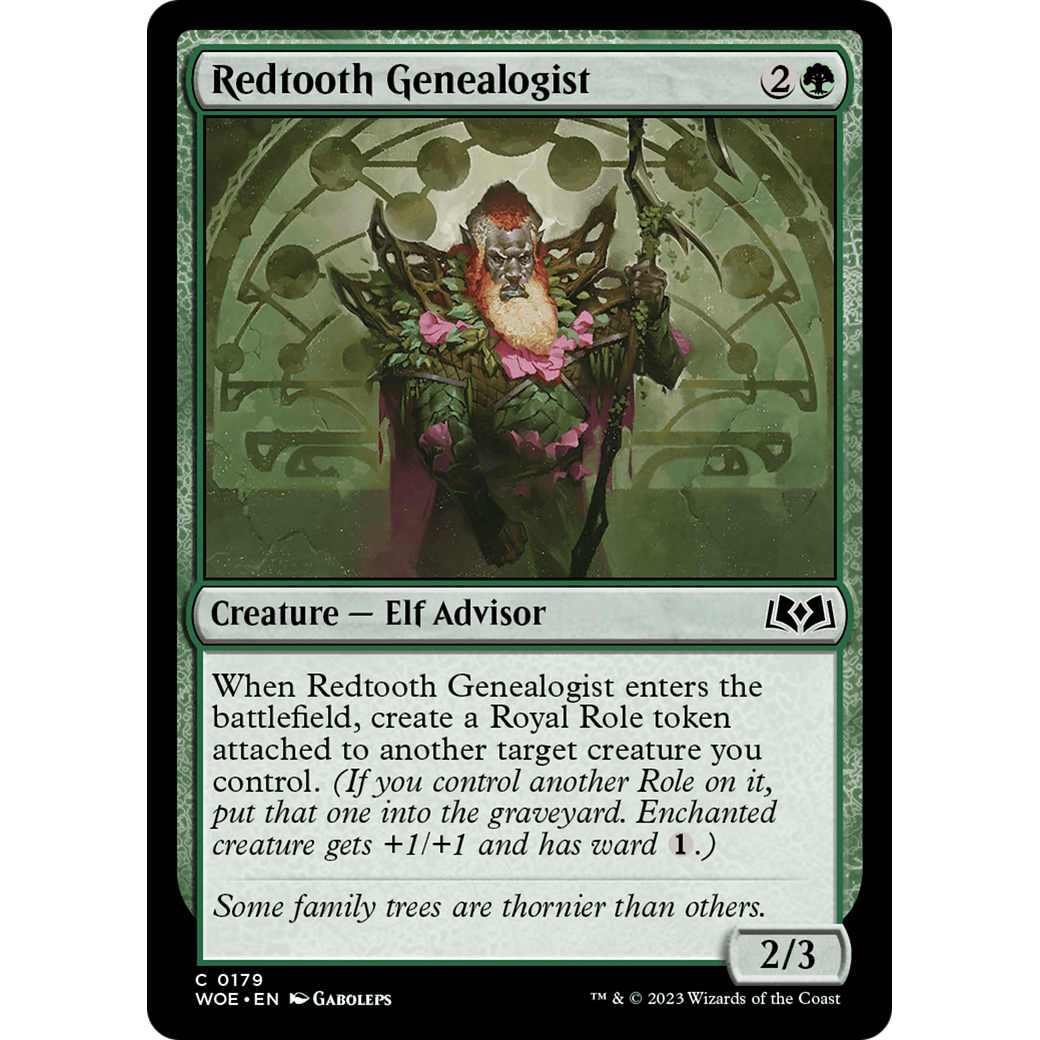 Redtooth Genealogist (WOE-179) - Wilds of Eldraine Foil