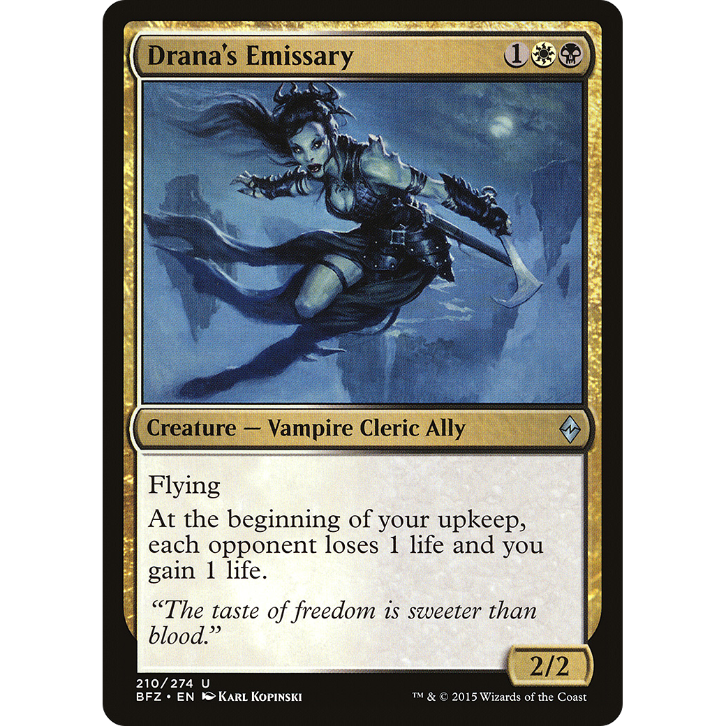 Drana's Emissary (BFZ-210) - Battle for Zendikar